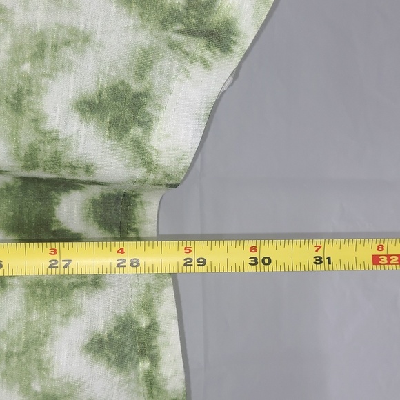 Tank Top Tunic Hip Length Sleeveless Pastel Floral Print On White Lace Trim EUC - Picture 4 of 11